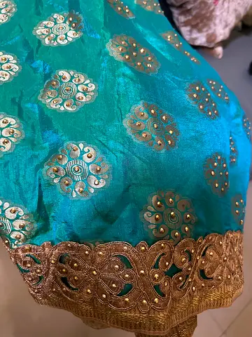 Beautiful embellished  stitched saree