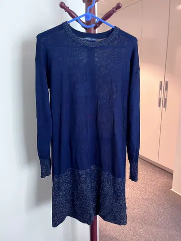 Blue midi dress