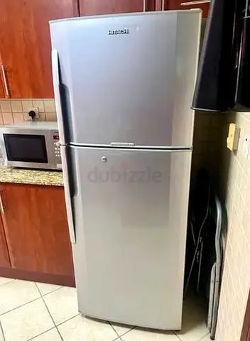 Hitachi Double Door Refrigerator 365 Lin Excellent Condition Japanese compressor 170x70cm