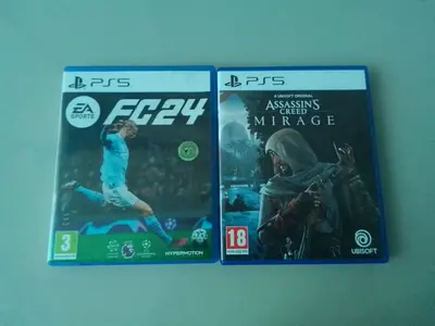 Ps5 games: assasins creed mirage, fc 24