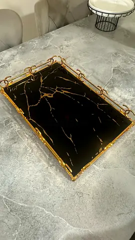 Noir Gold Marble Tray