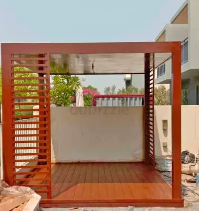 Wooden pergola