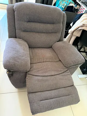 Comfortable Grey Recliner Chair