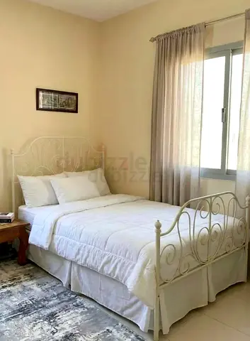 Charming White Metal Bed Frame with Mattress
