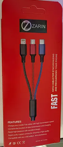 Charging cable 3 in 1