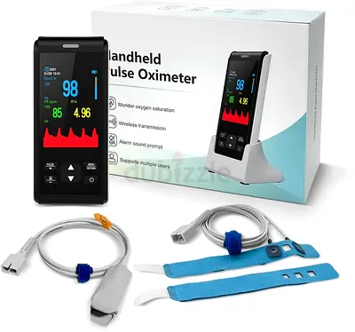 Pulse Oximeter Fingertip Infant Pulse Oximeter Overnight for Kids Handheld Blood Oxygen Saturation