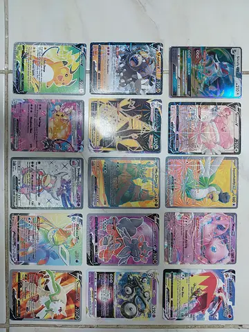 Collection of Rare, Ultra Rare, and Illustrated Pokémon Trading Cards