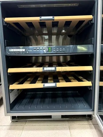Liebherr latest model 40 bottle wine fridge dual temperature wooden shelves built-in integrated mode