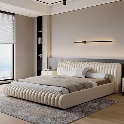 Elegant and Modern Upholstered King Size Bed with Stylish Design