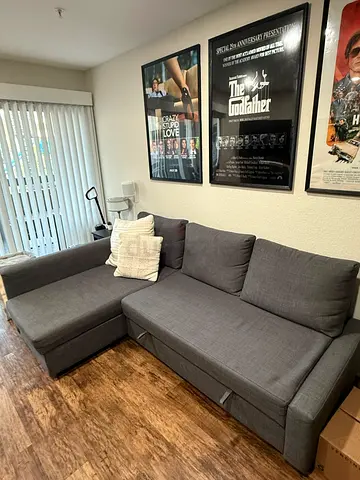 Comfortable Grey Sectional Sofa bed