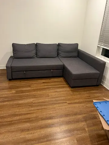 Comfortable Gray Sectional Sofa with Storage
