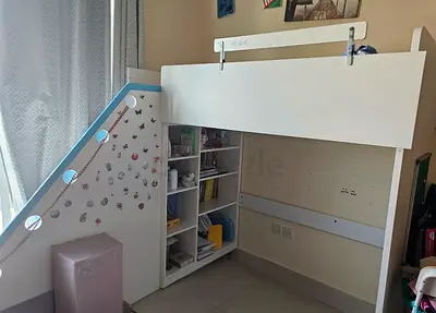 Space-Saving Cozy Loft Bed with Storage