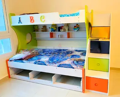 Kids Bunk Bed with Storage
