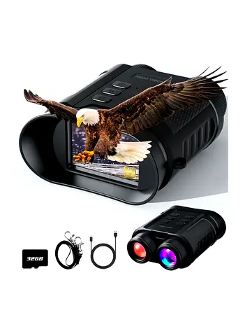 Night Vision goggles - 4K 5W night vision binoculars with 8X digital zoom, clearly