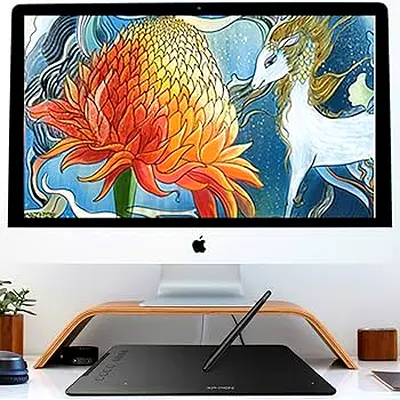 Xp-Pen Deco Mini7 Digital Graphic Drawing Tablet With Battery-Free StylUS, Black