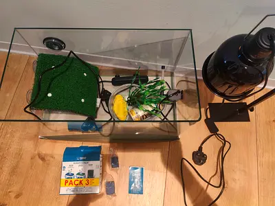 Aquarium for turtles and fish