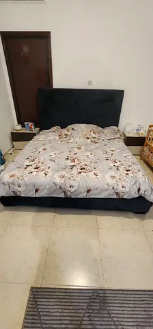 Stylish and Comfortable Bed with Floral Bedding and matress