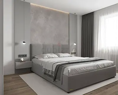 Modern Upholstered King Size Bed
