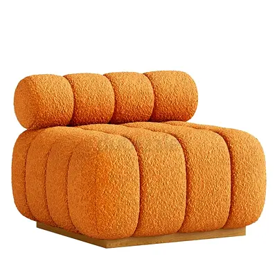 Stylish Orange Textured Armchair