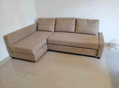 L shape sofa bed with storage