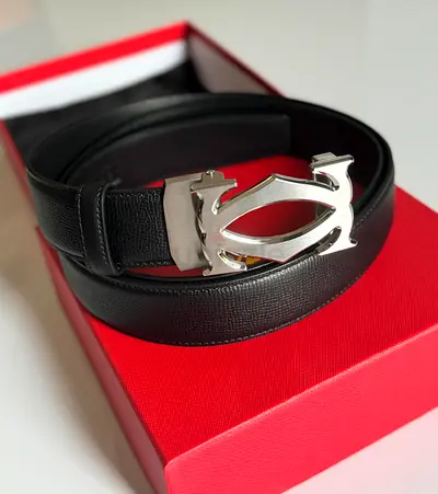 Black Belt with Silver Buckle