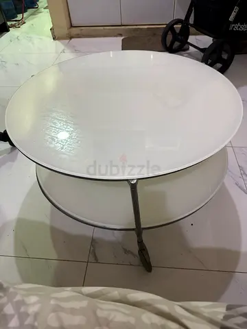 White glass table for sale negotiable