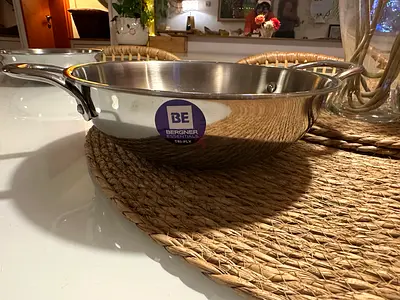 Bergner Tripro triply stainless steel kadai/wok - brand new/ 24cm / 3l capacity