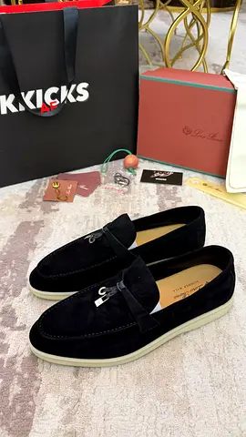 Loro Piana Summer Charms Walk Loafers ‘Black’
