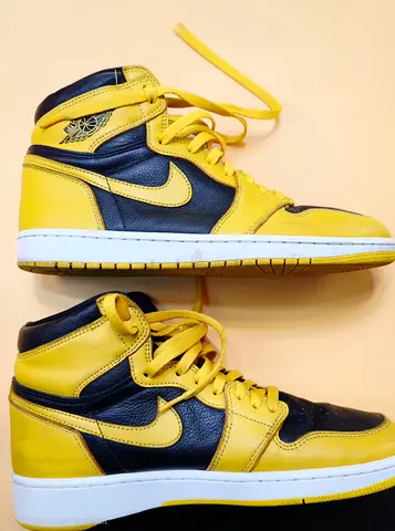 Nike Air Jordan 1 High Pollen Sz 11 555088-701 POLLEN/BLACK  100% Authentic,Gennuine Nike!