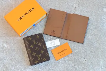 Louis Vuitton passport cover Brown