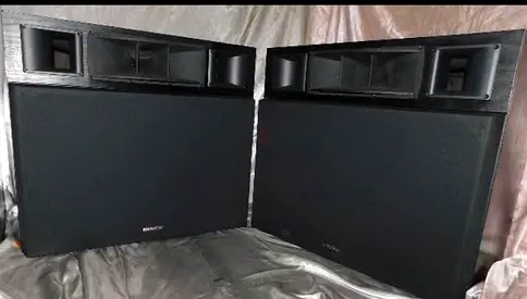 $%-RARE KENWOOD MV-7 550 WATT DUAL WOOFER SPEAKERS