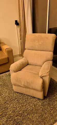 Comfy Beige Recliner Chair