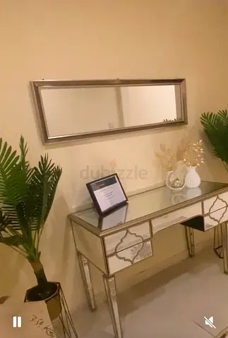 Console table with mirror