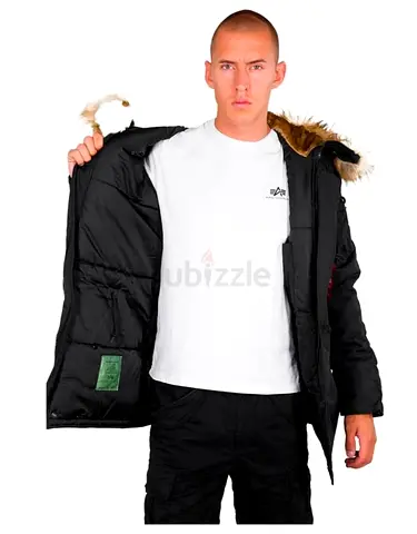Original Alpha Industries Parka with removable fur. Medium size