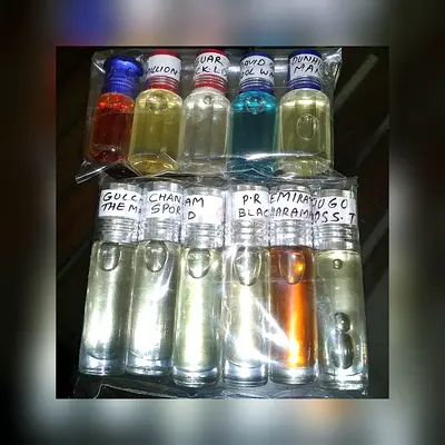 Dior Sauvage and Black Hexagon Perfume oil lasting 24hr