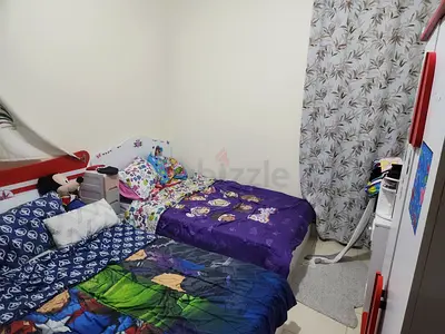 Colorful Childrens room Wardrobe with Fun Design and 2 beds for boy and girl all from home centre.