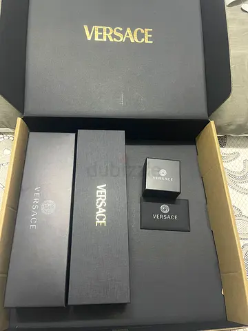 Versace Medusa Jewelry Set Including Bracelet, Necklace, and Earrings