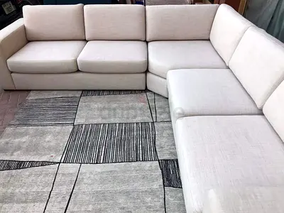 Amazing Condition Home Center Eterno Corner Sofa Beige