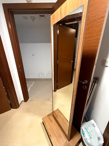 Stylish Wooden Entrance Mirror with Frame