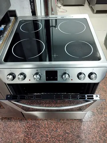 Hoover latest model full electric ceramic 4 hobs cooking range 60x60
