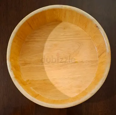 Big Wooden Bowl وعاء غميق كبير