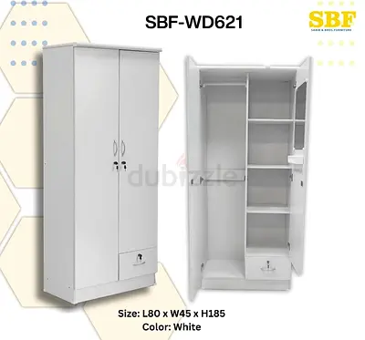 Stylish White Wardrobe with Spacious Storage