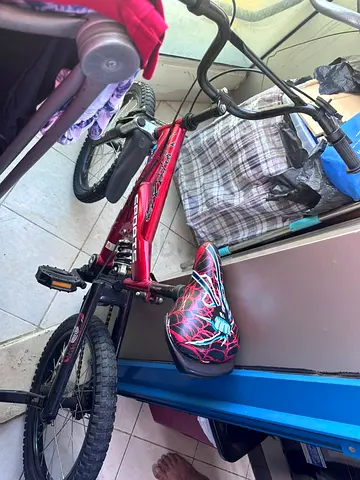 Kids Red BMX Bicycle with Unique Design