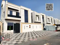 Villa for sale in Al Zahiyah, Ajman. Modern design. The villa includes registration fees and feature