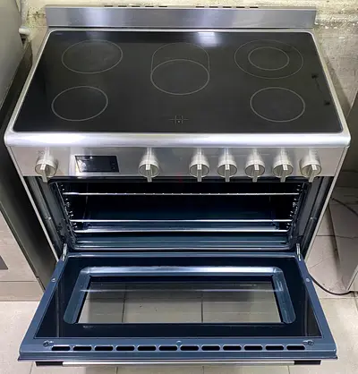 Bosch series 6 electric ceramic 5 hobs cooking range oven dual fan stove 90x60 premium model