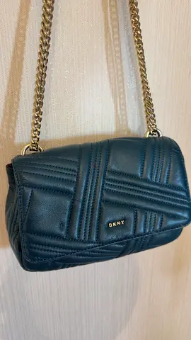 DKNY Quilted Crossbody Bag in Teal