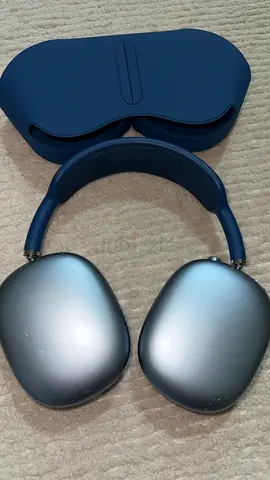 Airpods max lightning blue with Apple care plus