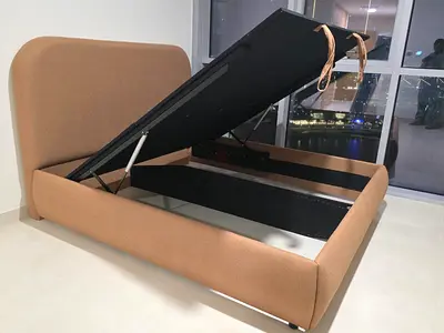 Modern Fabric Bed with Storage