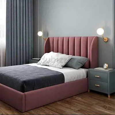 Elegant and Cozy Pink Bed Frame