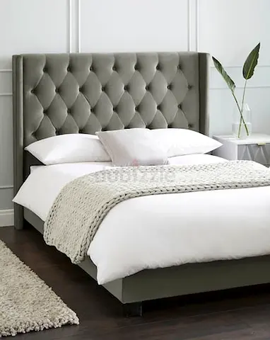 Gray colour 160*200 Queen size Bed